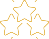 Ícones representando estrelas